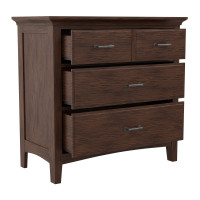 OSP Home Furnishings BP-4201-04K Modern Mission 3 Drawer Chest in Vintage Oak